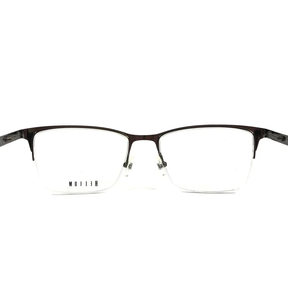 Helium Eyeglasses Frame 4369 MDKBLU Matte Dark Blue Rectangle Half Rim 55-18-150
